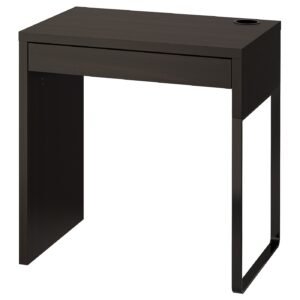 MICKE Desk - black-brown 28 3/4x19 5/8 "