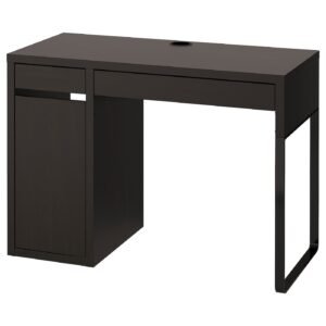 MICKE Desk - black-brown 41 3/8x19 5/8 "