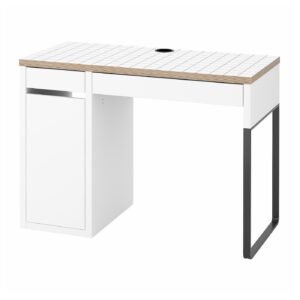 MICKE Desk - white/anthracite 41 3/8x19 5/8 "