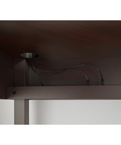 IKEA MICKE workstation showing cable management