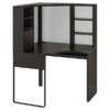 MICKE Corner Workstation Black-Brown – Space-Saving IKEA Desk
