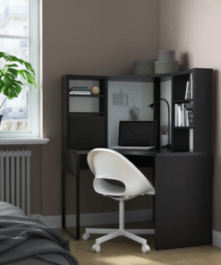 Corner desk MICKE from IKEA in use