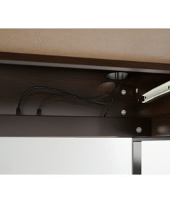 Interior cable routing under MICKE desk