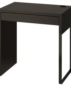 ikea micke desk black – compact black-brown computer desk with drawer and cable management