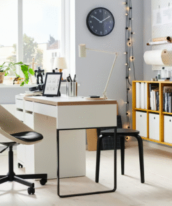 Modern workspace with IKEA MICKE desk in bright room