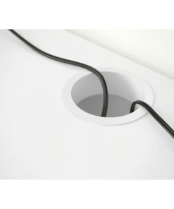 cable management hole on top of MICKE white desk