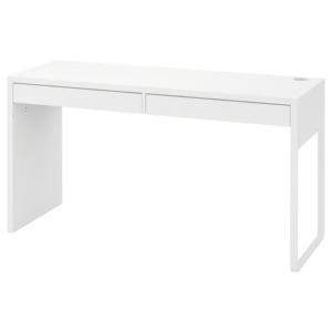 white MICKE desk 56x19 5/8 inches – IKEA