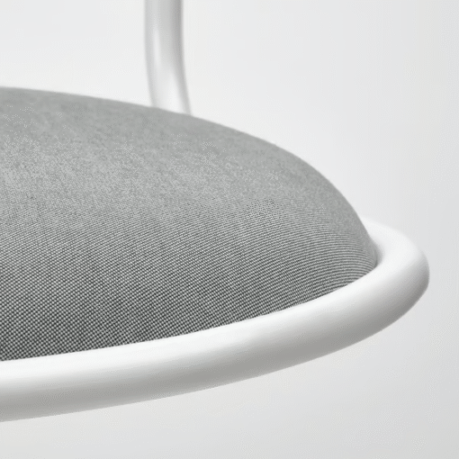 ÖRFJÄLL White and Light Gray Swivel Desk Chair – Ergonomic Office Chair with Wheels | IKEA - Image 5
